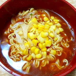 トマトジュースをちょい足しでイタリアンラーメン